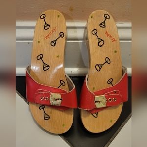 Dr scholls wood mules